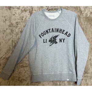 Outerknown Fountain Head LI NY Men’s Sweatshirt Gray Size M Eagle Graphic UEC
